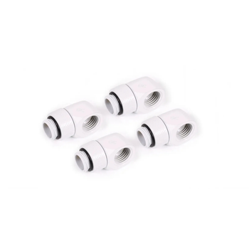 Фітинг Alphacool Eiszapfen L-connector rotatable White 4-pack (17619)
