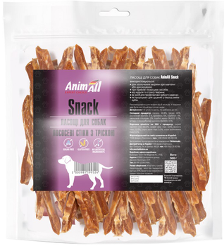Лакомство для собак AnimAll Snack лососевые стики с треской 500 г (2000981199524)