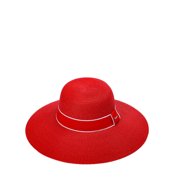 Шляпа женская с лентой LuckyLOOK Сабрина One Size Красный 735-217