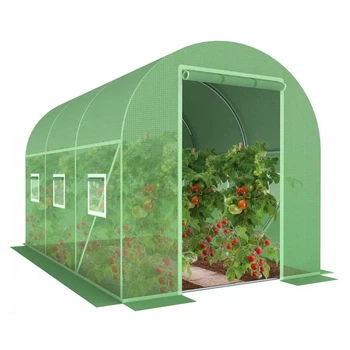 Теплица садовая Bonro UP-6 м2 с окнами 300x200x200 см арочная Зеленая (117-76-42400475)