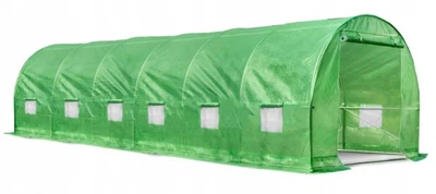 Теплица садовая Bonro UP-18м2 с окнами 600x300x200 см арочная Зеленая (117-76-42400405)