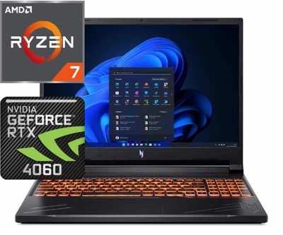 Ноутбук (2024) игровой Acer Nitro V16 R7-8845HS/ 16GB / 512GB/ Win11x Licensed/ RTX4060 / 16" 165Hz