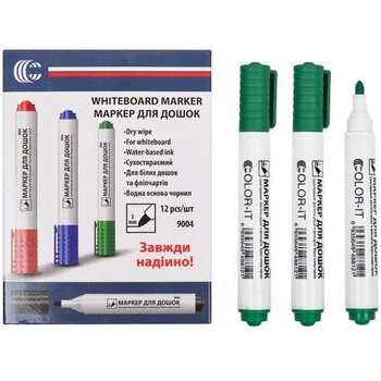 Маркер для доски зеленый COLOR-IT 9004 "C"