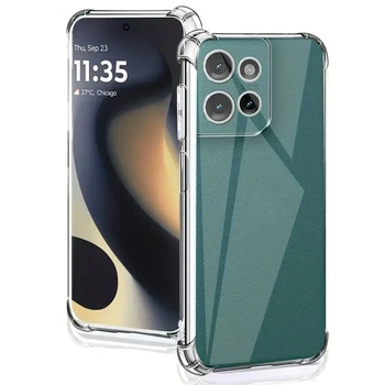 Противоударный прозрачный чехол для Motorola Moto Edge 50
