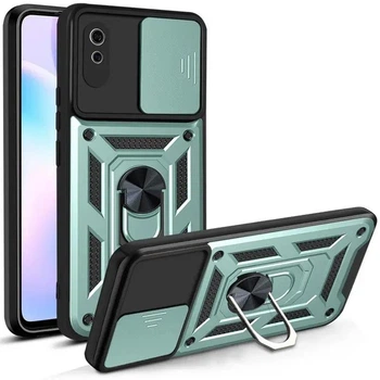 Протиударний броньований чохол із захистом камери для Xiaomi Redmi 9A Armor Case Keysion green