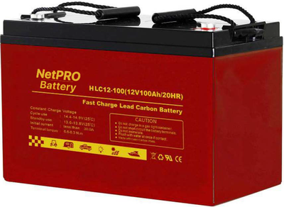 Свинцово-карбоновый аккумулятор NetPRO HLC12-100