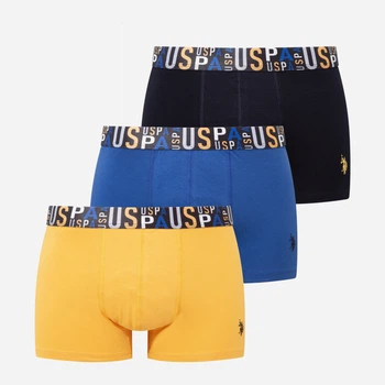 Набір трусів боксерів чоловічих бавовняних U.S. Polo Assn 80572 XL 3 шт Комбінований (8680557451924)