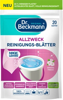 Розчинна серветка для прибирання Dr. Beckmann Magic Leaves Весняна свіжість х 20 шт (4008455097312)