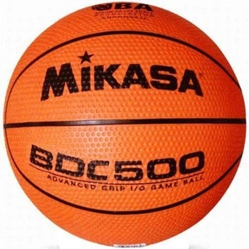 Баскетбольний м`яч Mikasa BDC500 коричневий для гри в залі та на вулиці унісекс гумовий