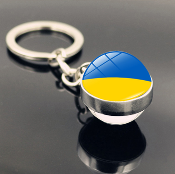 Брелок подвеска шарик флаг Украины, Velice