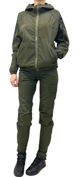 Женская военная тактическая форма (куртка-ветровка, штаны) 2XS Олива