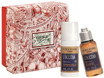 Zestaw dla mężczyzn L'occitan Voyage Homme Żel pod prysznic 75 ml + Dezodorant w kulce 50 ml (3253581775417)