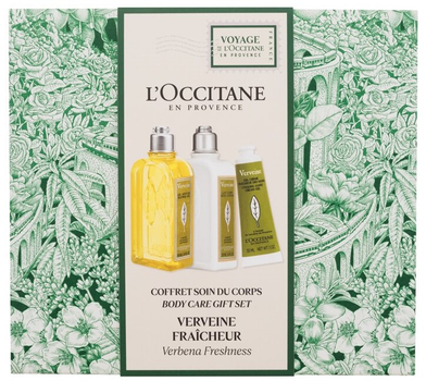 Набір для догляду за тілом L'occitane Verbena Молочко для тіла 250 мл + Гель для душу 250 мл + Крем для рук 30 мл (3253581775349)