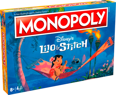 Gra planszowa Winning Moves Monopoly UK: Disney Lilo i Stich WM02869-EN1-6 (5036905048699)