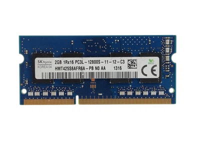 Оперативная память для ноутбука SODIMM SK hynix DDR3L 2Gb 1600MHz PC3L-12800S (HMT425S6AFR6A-PB) 14199 Б/У