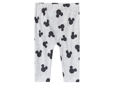 Лосины хлопковые с принтом для девочки Disney Mickey Mouse 434488-2 050-56 см (0-2 months) Серый