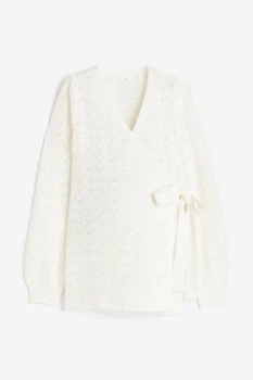 Кардиган для вагітних H&M M молочний 17011083992