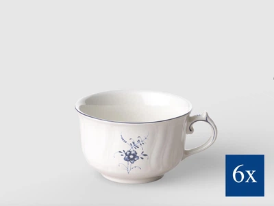 Набір чашок для кави/чаю Villeroy & Boch Vieux Luxembourg 200 мл 6 предметів порцеляна преміум-класу 1023411270-6