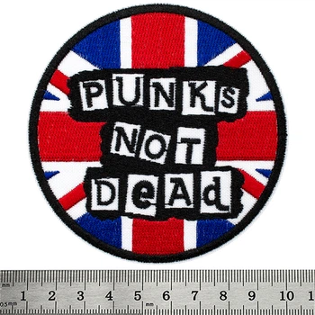 Нашивка Rockway Punks Not Dead (Британский флаг) (00000002045)