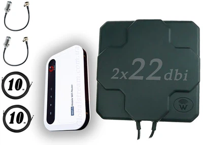 WiFi 4G роутер Olax MF985 с аккумулятором 3000mAh + MiMo антенна 2×22dbi Киевстар, Vodafone, Lifecell