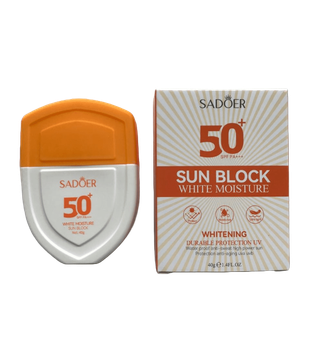 Лосьйон сонцезахисний Sadoer SPF50+ зволожуючий і відбілюючий 40 г (6942017807873)