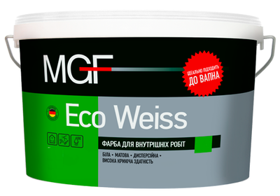 Краска для внутренних работ MGF Eco-Weiss М1 1.4 кг