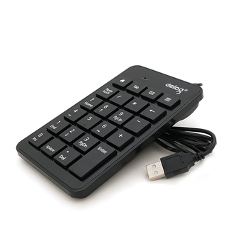 Цифрова клавіатура USB Deyilong DY-900 для ноутбука, довжина кабелю 130см, Black, 23к, Box
