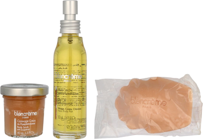 Набір косметики для догляду Blancreme Essentials Grapefruit Суха олія 50 мл + Пілінг 40 мл + Мило 70 г (3700614811975)