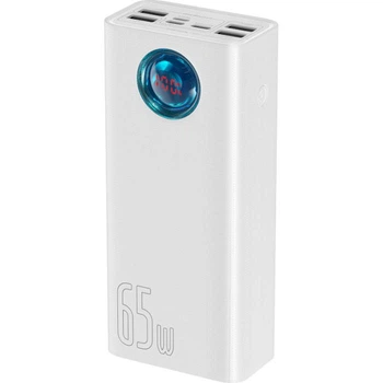 УМБ Портативна Батарея Baseus Amblight Digital Display 65W 30000mAh Powerbank White