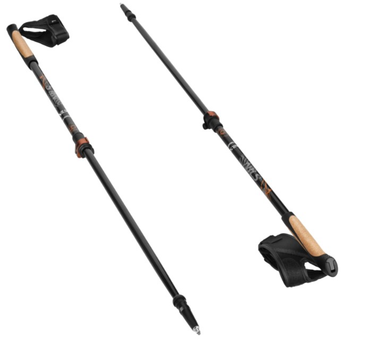 Kije do nordic walking Nils NW8613 włókno węglowe Czarne (5907695557879)
