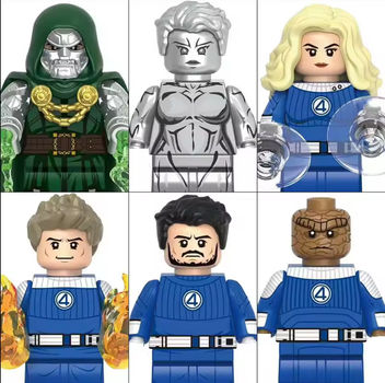 Фигурки Фантастическая четверка Fantastic Four First Steps набор 6 шт