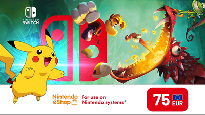 Карта пополнения Nintendo eShop Card 75 EUR