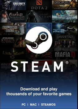 Карта пополнения Steam на 5000 чилийских песо только для CLP