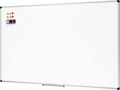 Магнитная доска для записей Amazon Basics, 90×60 см, с маркерами и лотком для аксессуаров