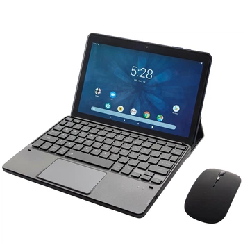 Клавиатура-подставка беспроводная Smart Keyboard + Мышка для Onn 10 Ukr+Eng Black