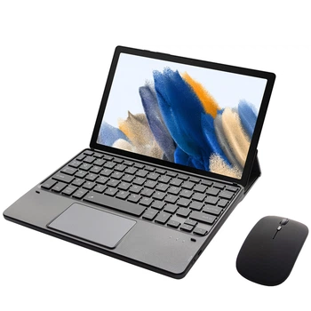 Клавиатура-подставка беспроводная Smart Keyboard + Мышка для Samsung Galaxy Tab A8 10.5 Ukr+Eng Black