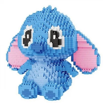 Детский 3D-конструктор Magic Blocks "Stitch" 4000 деталей фигурка Стич 25 см