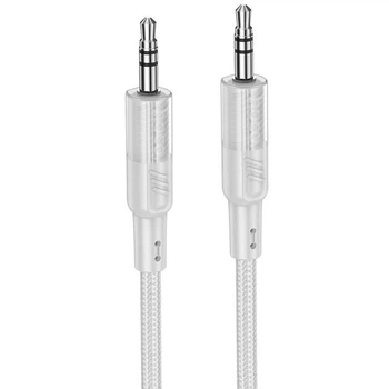 Кабель HOCO UPA27 Spirit transparent AUX audio cable, 1.2M, grey