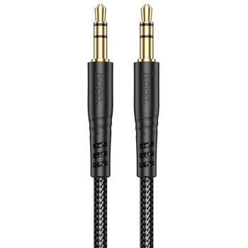 Кабель HOCO UPA24 Smooth AUX audio cable, 1m, black