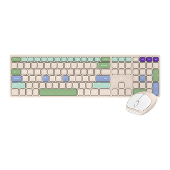 Беспроводная клавиатура и мышь Fantech Go WK895, 1600DPI, 2.4G, BT, Бежевый