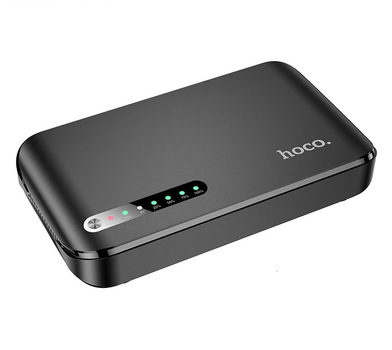 ИБП (UPS) для роутера Hoco DB62 UPS (20000mAh/18W/1USB/1TypeC/5/9/12v/POE 15-24V/LED) black