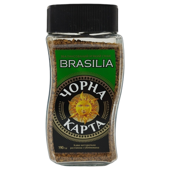 Кава розчинна Чорна Карта Brasilia 190 г
