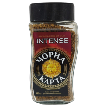 Кава розчинна Чорна Карта Intense 190 г