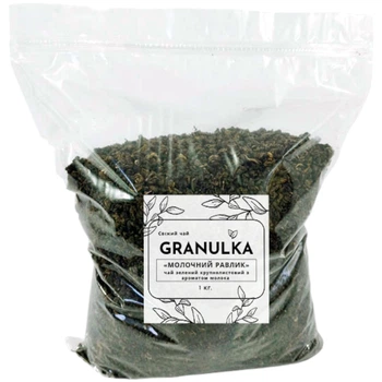Чай зелений ароматизований Granulka Молочний Равлик 1 кг