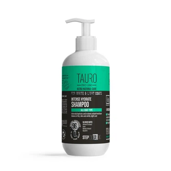 Увлажняющий шампунь для собак и котов с белой шерстью TAURO PRO LINE Ultra Natural Care 400 мл