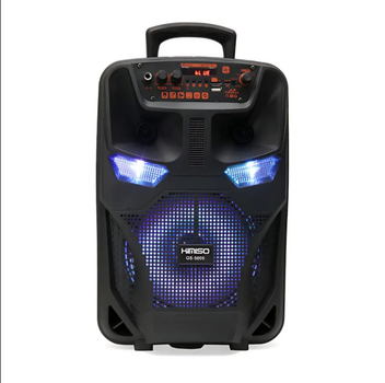 Легкая и функциональная колонка чемодан Kimiso QS-5805 USB с микрофоном пульт Bluetooth (USB/BT/FM) 1800 mAh