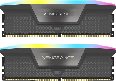 Pamięć RAM Corsair DDR5-6000 32768MB PC5-48000 (kit of 2x16384) Vengeance RGB Grey (CMH16GX5M1E6000Z36)