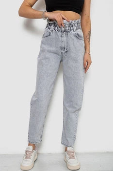 Джинси жіночі Mom-fit колір сірий розмір 32 244R1601S20