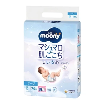 Подгузники Moony (Муни) S(4-8) 70шт