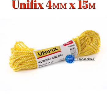 Веревка вязаная Unifix 4мм x 15м ассорти (699612)
